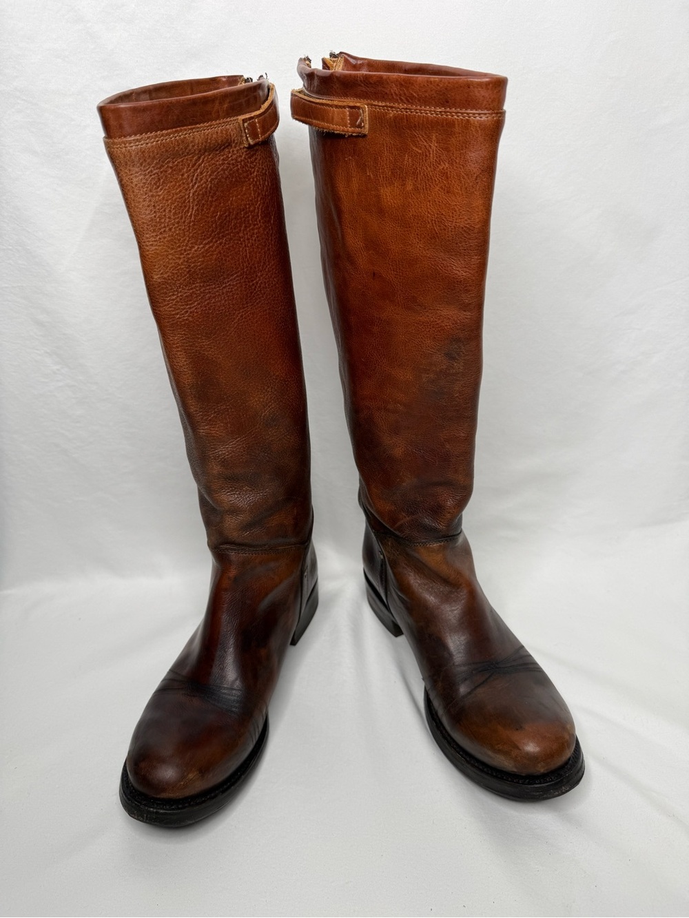 Ash Scott Riding Boots Shoes Womens Size 8.5-9 US 39 EU Brown Distressed